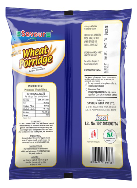 Savour Instant Wheat Porridge